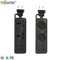 Plug Power Strip with Extension Cable Electrical Sockets with USB Ports for Home Office Iphone Mobile Phones Tablets 