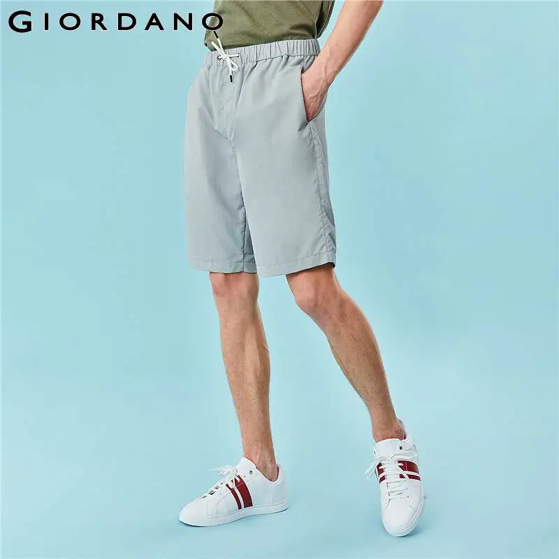 Мужские шорты с тонким эластичным поясом Giordano свободные Разноцветные