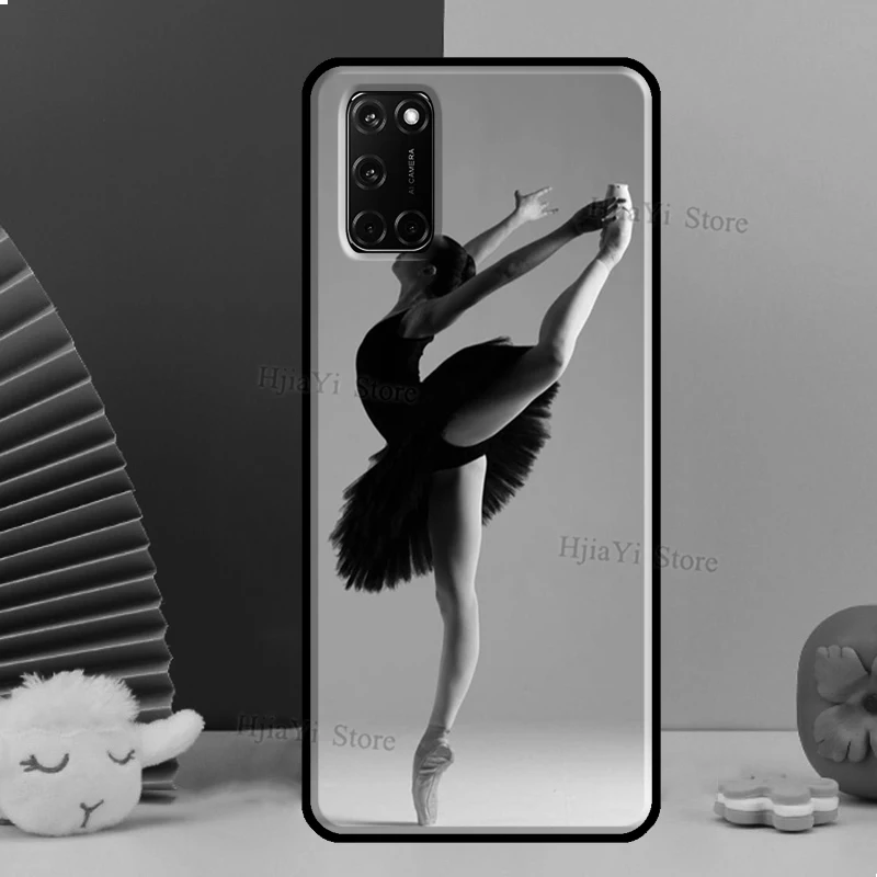 Балерина девочка танец балет высококачественный защитный чехол для OPPO A52 A72 A92 A83