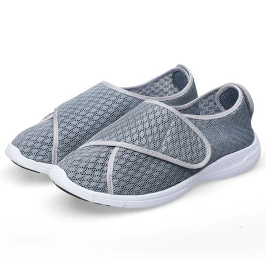 

Foot bloated shoe summer mesh face single shoe wide foot fat men and women can adjust diabetic foot deformation shoes