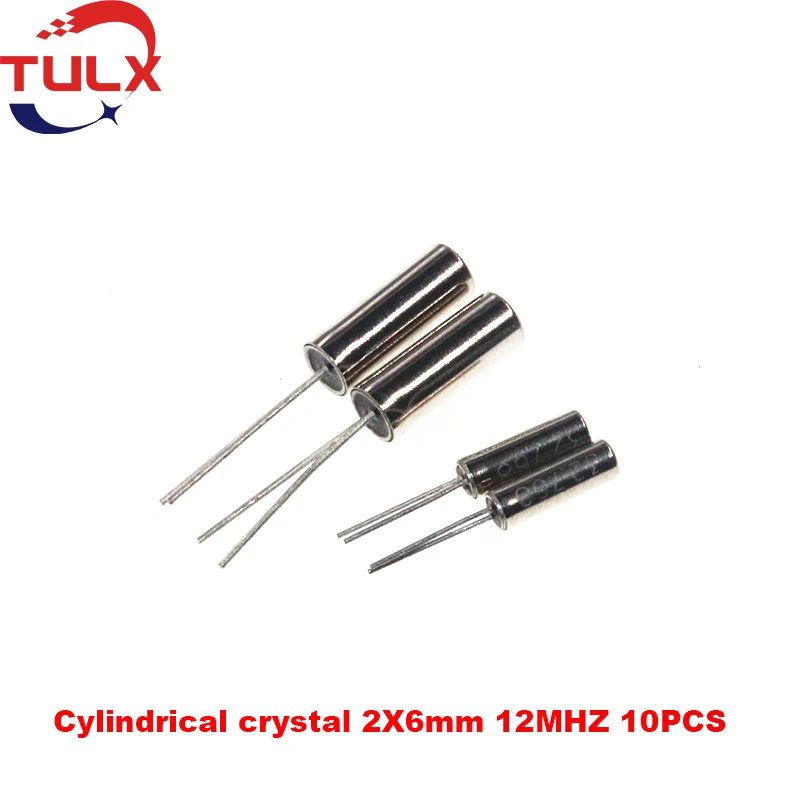 

10 PCS/LOT Semiconductor Vibrating Cylindrical Crystal 2*6 12 MHZ 12 M
