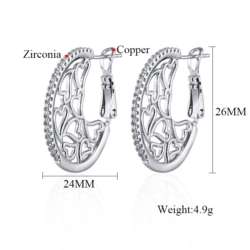 Женские серьги в форме сердца MAIKALE корейские овальные золотистые очаровательные