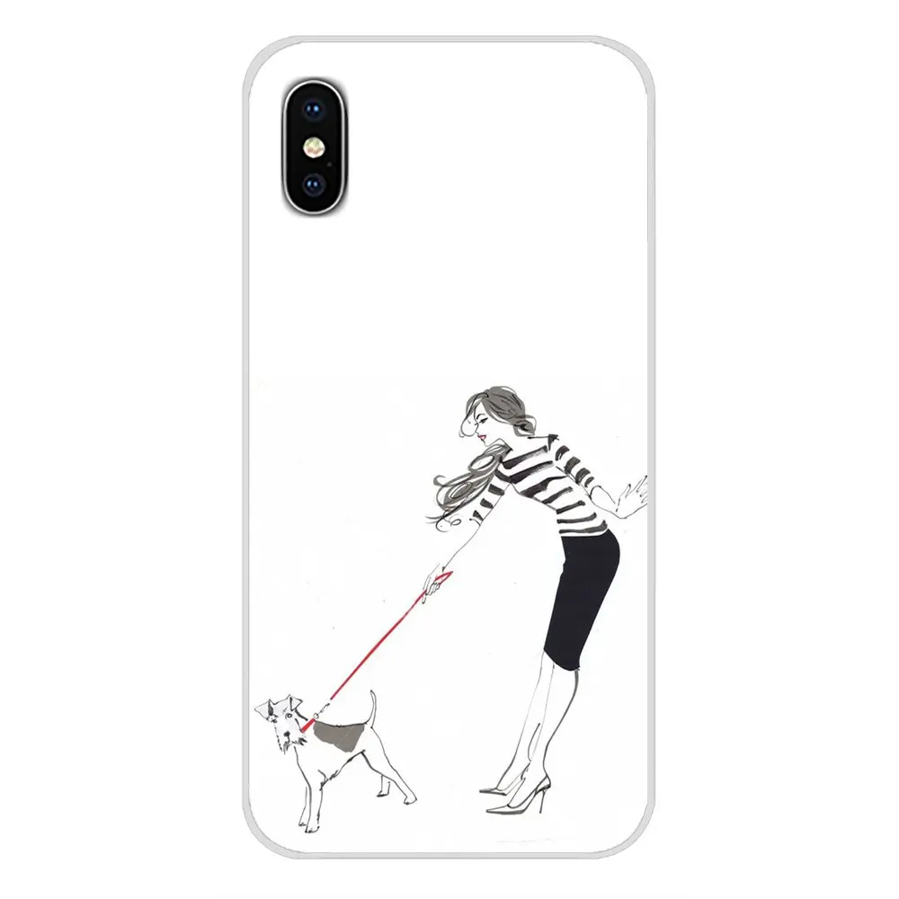 For Huawei G7 G8 P7 P8 P9 P10 P20 P30 Lite Mini Pro P Smart Plus 2017 2018 2019 Soft TPU Case Sex and the City girl shopping dog | Мобильные