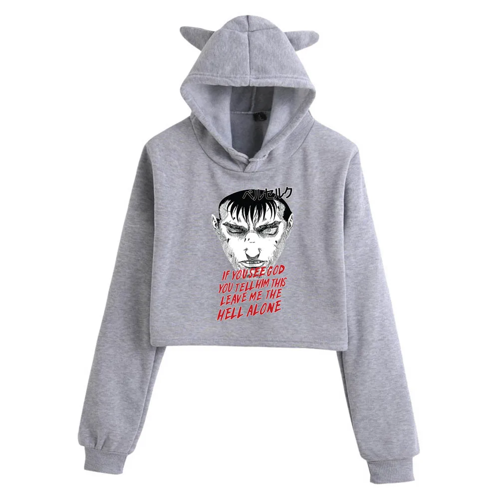 

Berserk Sweatshirt Hooded Cropped Hoodie Loose Hoody Unisex Women Hoodie Anime