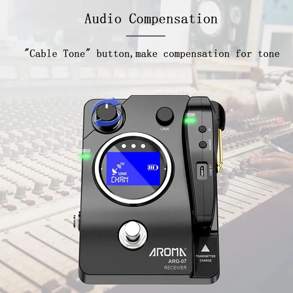 Арома 5 8G Гитара Беспроводная система с бесшумным тюнером функция для