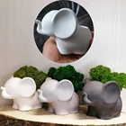 Силиконовая форма для бетона, цветочный горшок, 3D форма слона, форма для суккулентов, форма сделай сам для ароматов, свечей, цементной смолы, форма для домашнего декора