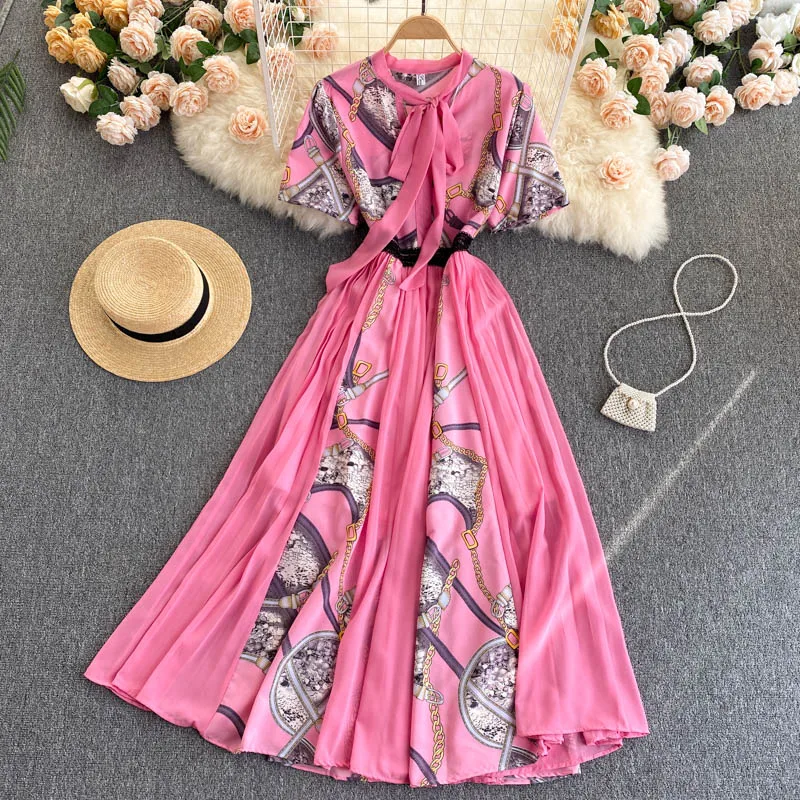 

Women Dresses Summer Sexy V Neck Floral Print Boho Beach Dress Ruffle Short Sleeve A Line Mini Dress Wrap Sundress Robeb88
