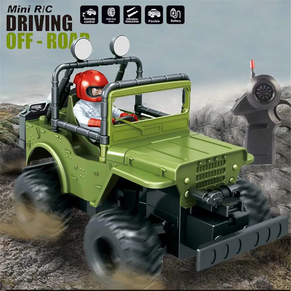 S Rechargeable Mini Children's Toy Remote Control Car Crashworthy Off-road Vehicle Model For Kids Gift