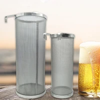 wine hop filter eco friendly rust proof stainless steel wine hopper spider strainer beer filter with double handle bar tools