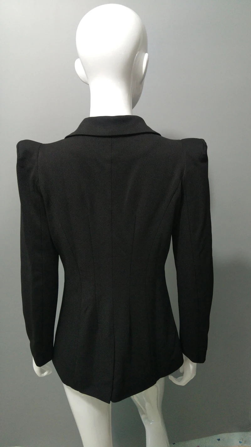 Женские блейзеры и черные куртки осень 2020 Модный женский офисный блейзер в