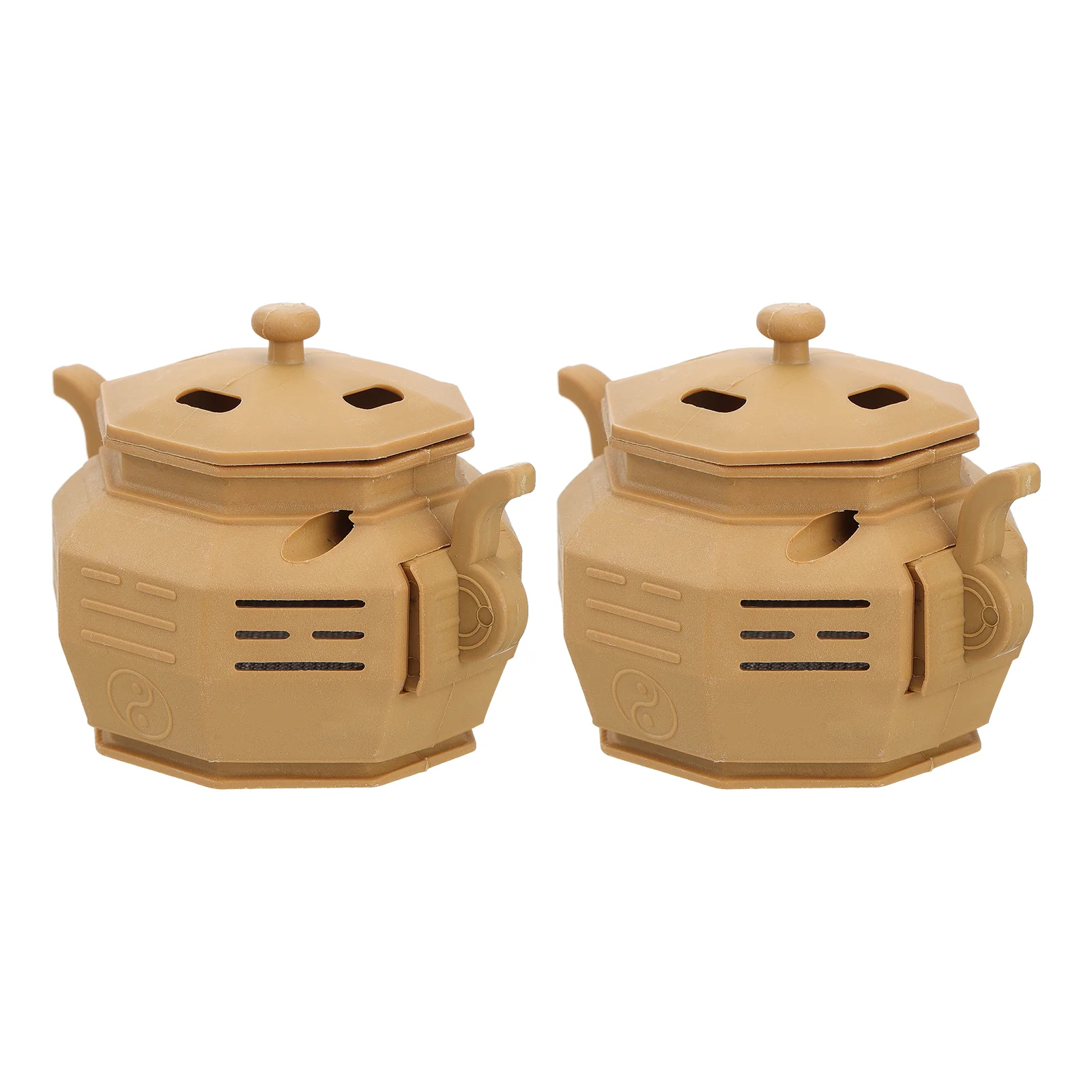 

2Pcs Professional Beauty Moxibustion Pots Body Moxibustion Pots (Khaki)