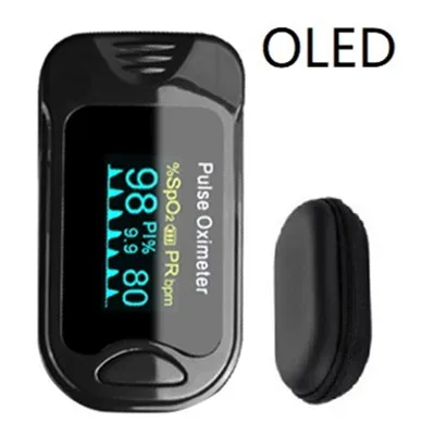 OLED black case Пальцевой Пульсоксиметр De Dedo Pulso Oximetro домашний семейный Пульс оксиметр Pulsioximetro пальцевой Пульсоксиметр CE светодиодный O светодиодный - Цвет: OLED black case