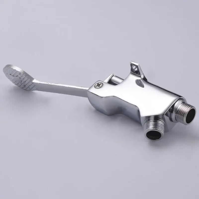 

Foot Pedal Control Valve Faucet Kitchen Sink Water Tap Vertical Basin Switch