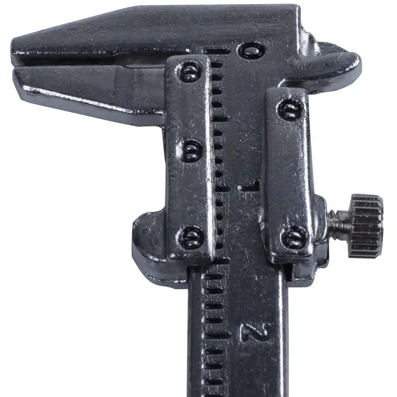 

NEW-Silver Simulation Vernier Caliper Model Ruler Slide Keychain
