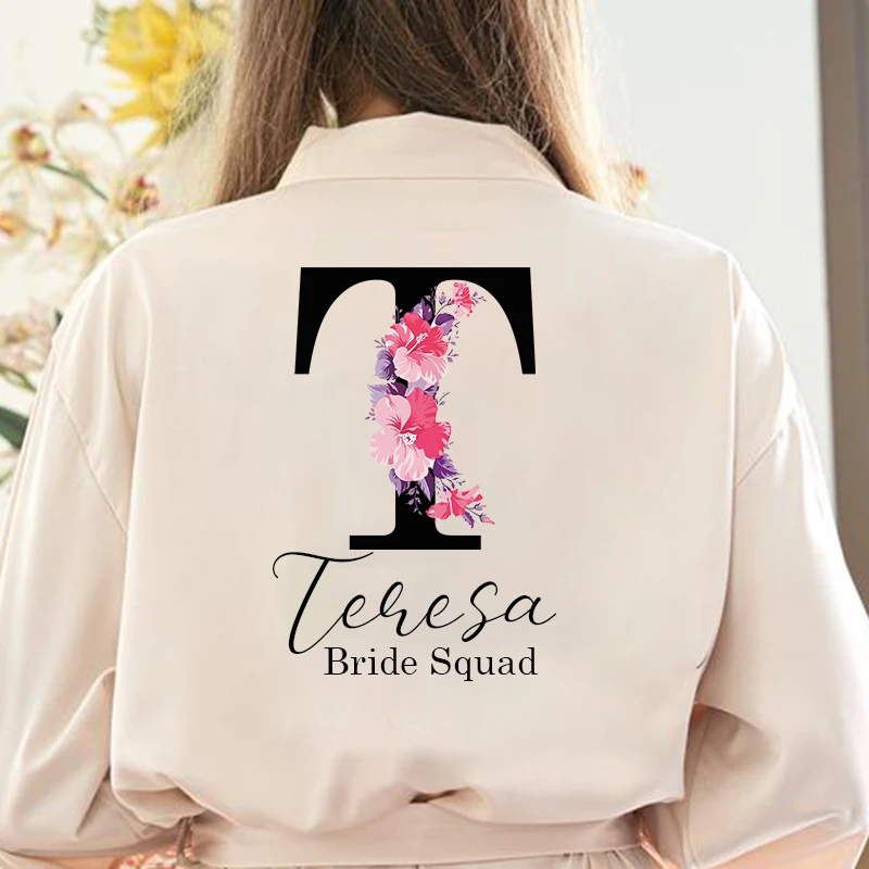 Ночнушка из искусственного шелка кимоно халат изготовленным на заказ логосом