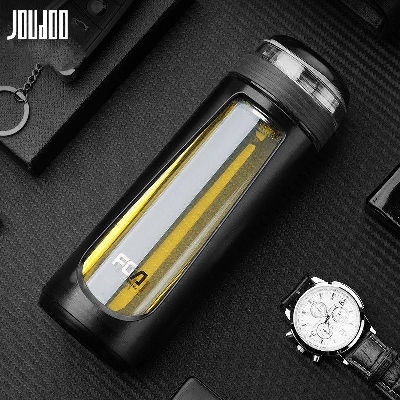 JOUDOO бутылка для воды из боросиликатного стекла стеклянная и пластиковая