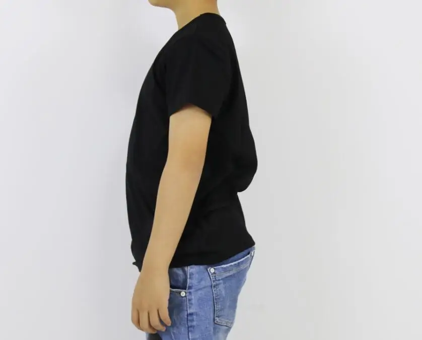 Детская винтажная черная футболка в стиле ретро с изображением медового