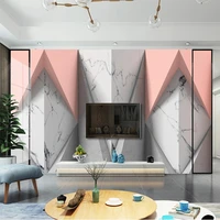 custom any size wallpaper 3d self adhesive modern geometric marble background wall painting papel de parede fresco tapety stick