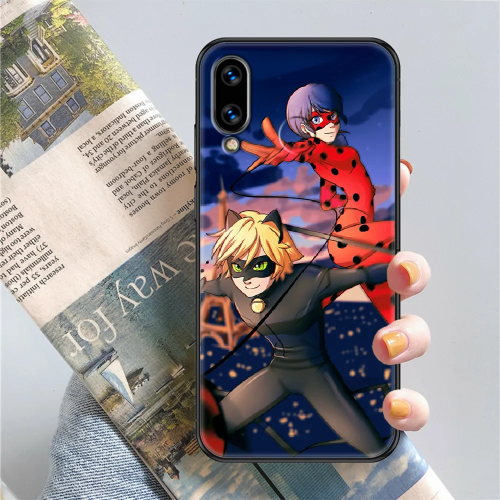 

Cartoon red ladys-Bugs Girl Phone case For Huawei Honor 6 7 8 9 10 10i 20 A C X Lite Pro Play black fashion back 3D waterproof