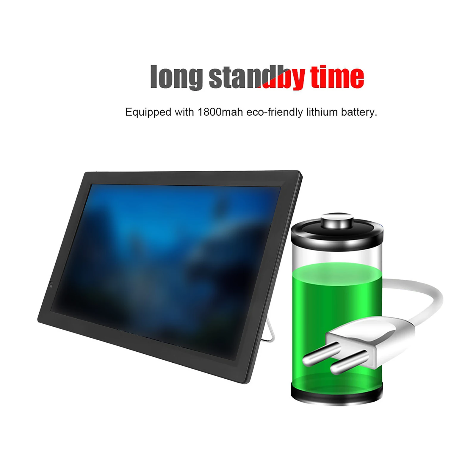 

High Digital Television Television High Definition TV 1280x800 High Digital Portable TV Built-In 1800mah Battery 14inch Screen