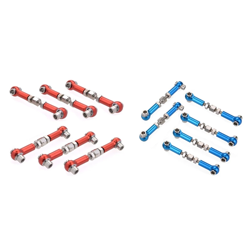 

6Pcs 47mm Aluminum Alloy Servo Link Rod for HSP Redcat ZD Racing Hpi LRP Wltoys 1/12 and 1/10 Drift Car Truck