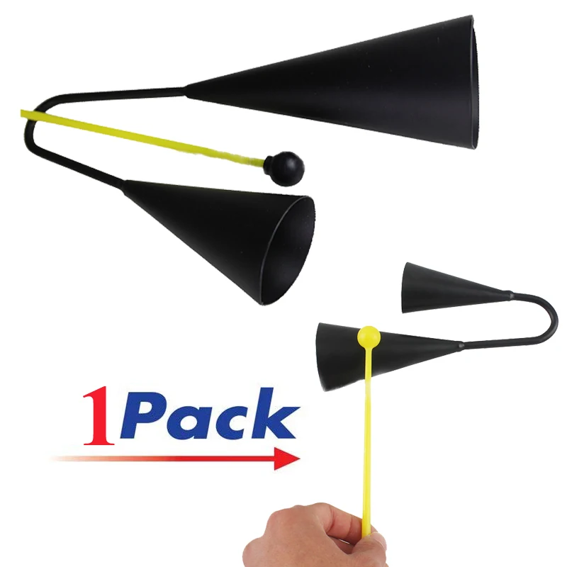 Бесплатная доставка 1 шт. детский музыкальный металлический двойной колокольчик