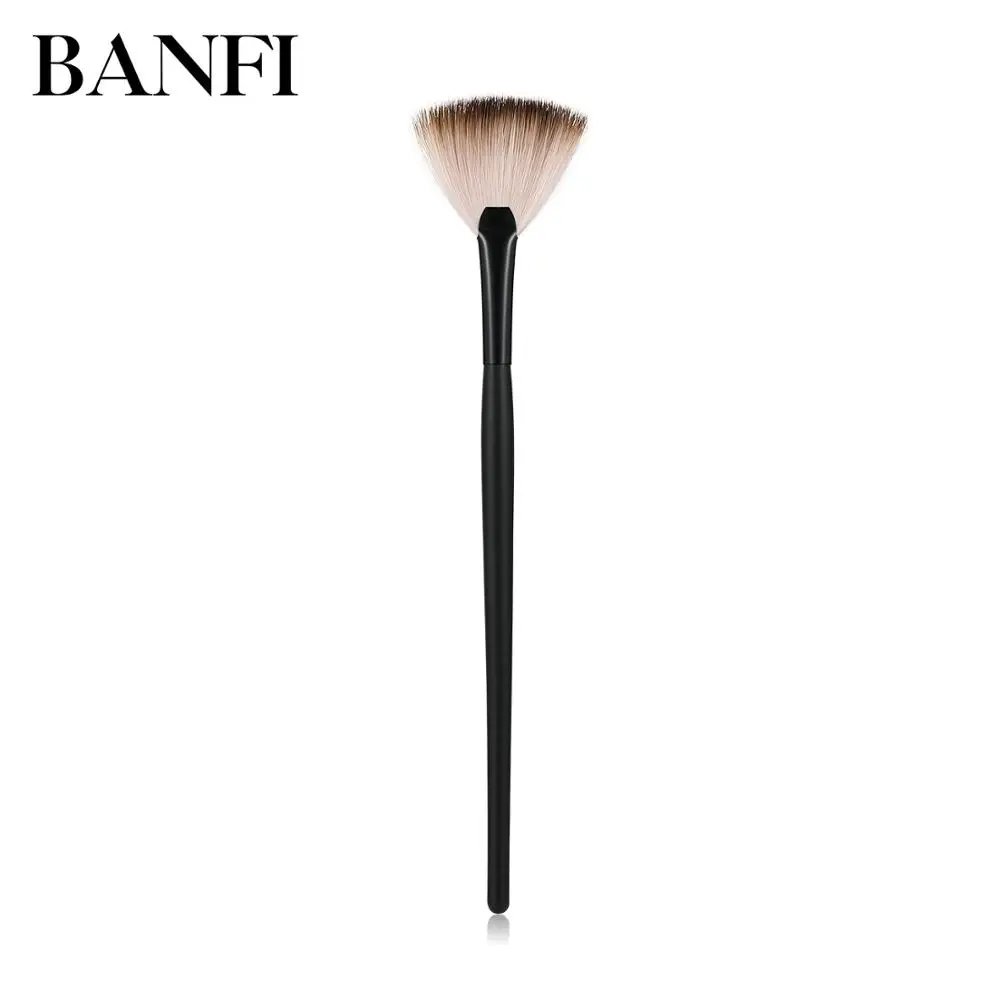 1 шт. тонкая кисть в форме веера для нанесения пудры консилера растушевки