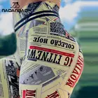 Женские Бесшовные Леггинсы с принтом газет, с высокой талией