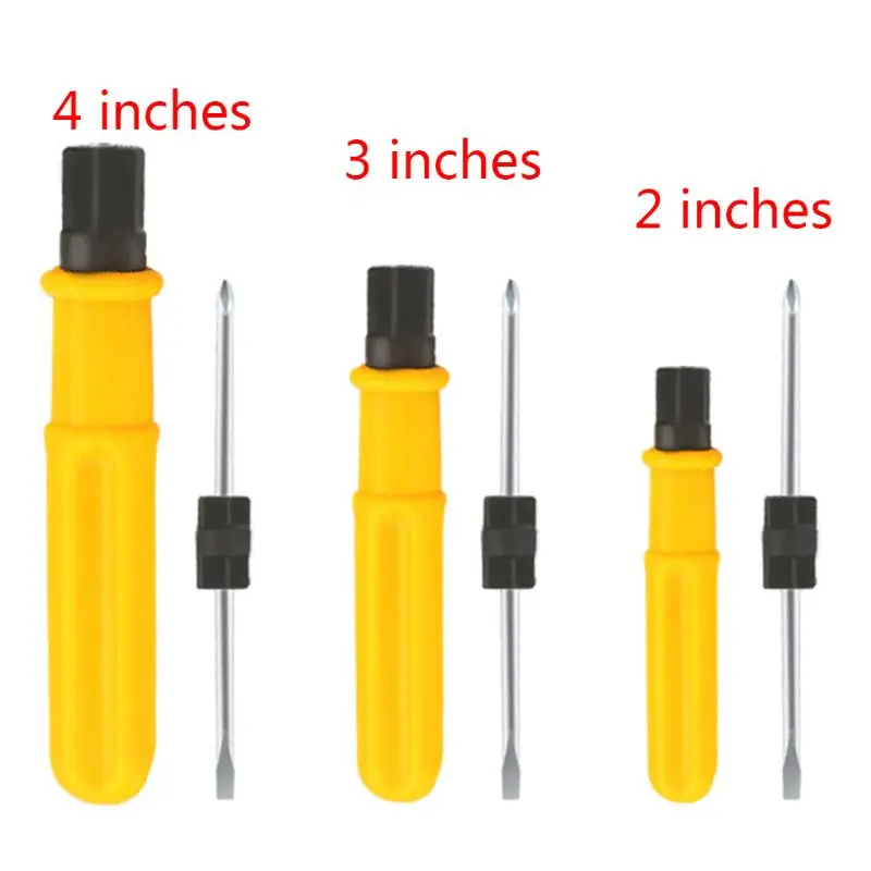 

2 Sides Phillips and Slotted Double Head Screwdrivers Portable Repair Tools U50E