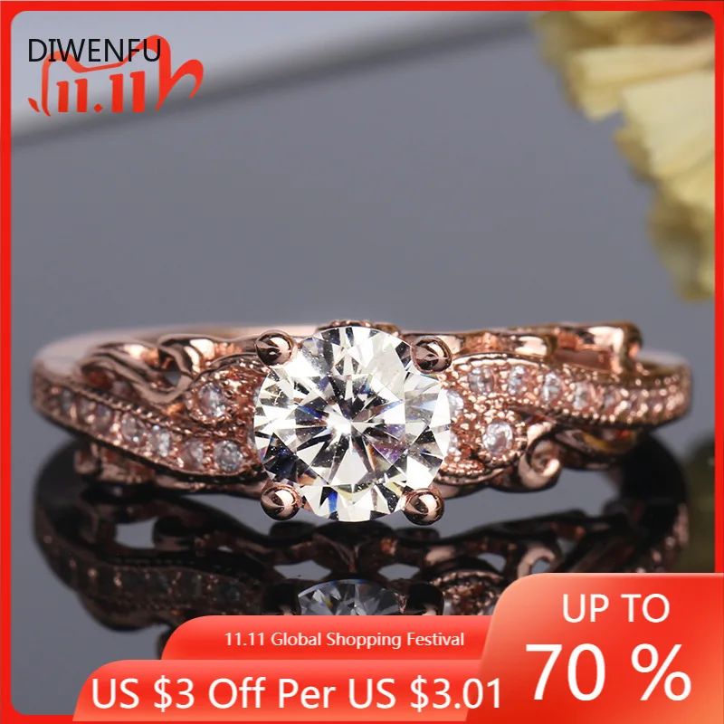 

Бриллиант обручальное 14K, покрыто розовым золотом в богемном стиле кольца женские роскошные нос изысканные ювелирные изделия золото Даймон...