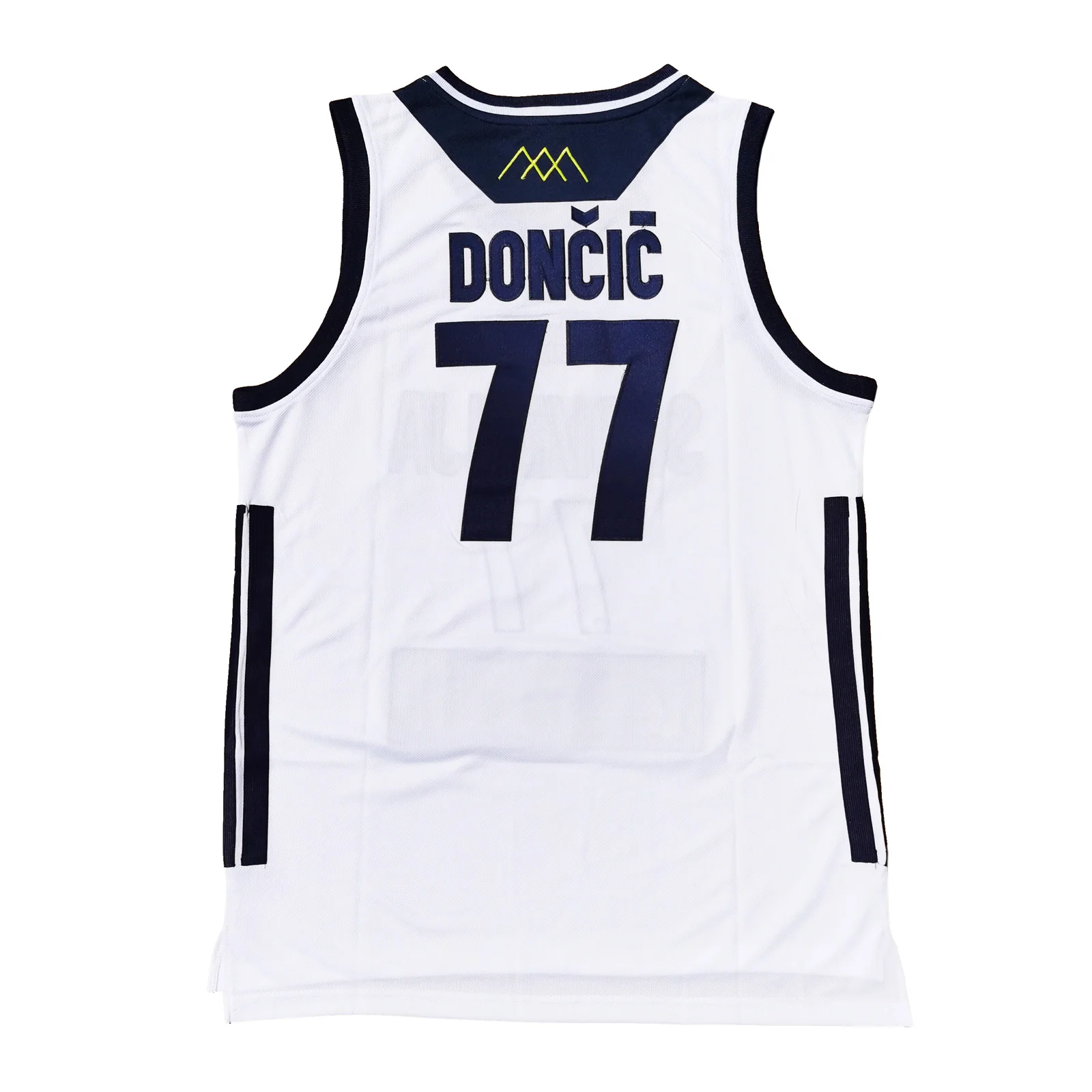 

Luka Doncic 77 Slovenia Euroleague White Basketball Jersey