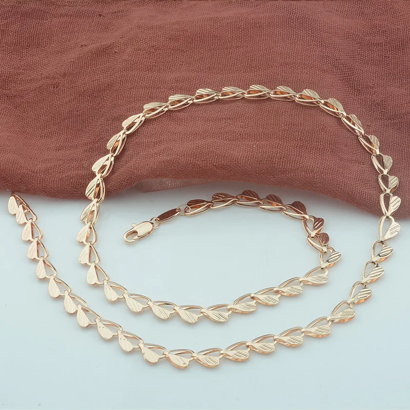 Мужское ожерелье с цепочкой в форме сердца из розового золота 585 пробы 1 шт. 6