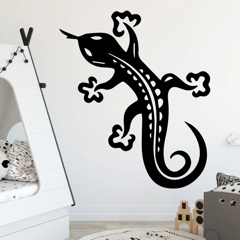 Diy Gecko Настенная Наклейка художественная наклейка фрески для домашнего декора