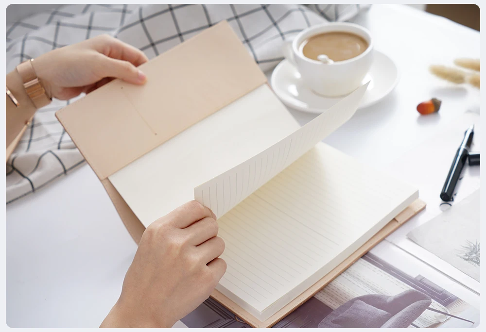 Натуральная кожа блокнот планировщик обложка книги A5 B6 A6 для MD дневник Bullet Journal Рисование Sketchbook