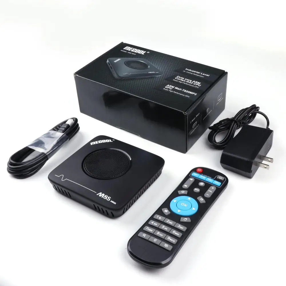 Mecool 3 ГБ 32 ГБ Android ТВ приставка Смарт ТВ приставка Amlogic S912 2,4G 5G Wifi Bluetooth вентилятор ТВ приставка 4K потоковая M8S Max медиаплеер