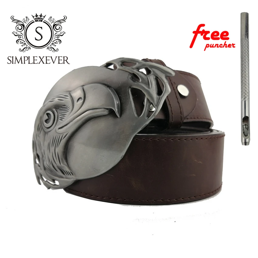 Большой орел металлические пряжки ремня для мужские Юнисекс Western Buckles в
