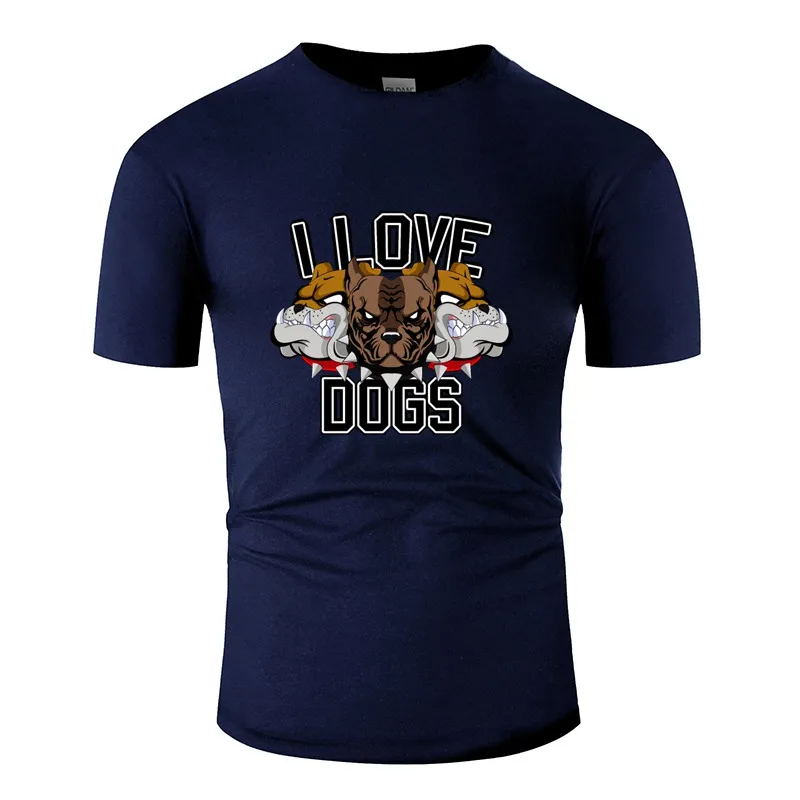 

Fashion Fightdogs - I Love Dogs Mens T Shirt 2019 Men Tshirt Big Size 3xl 4xl 5xl Cotton Top Tee