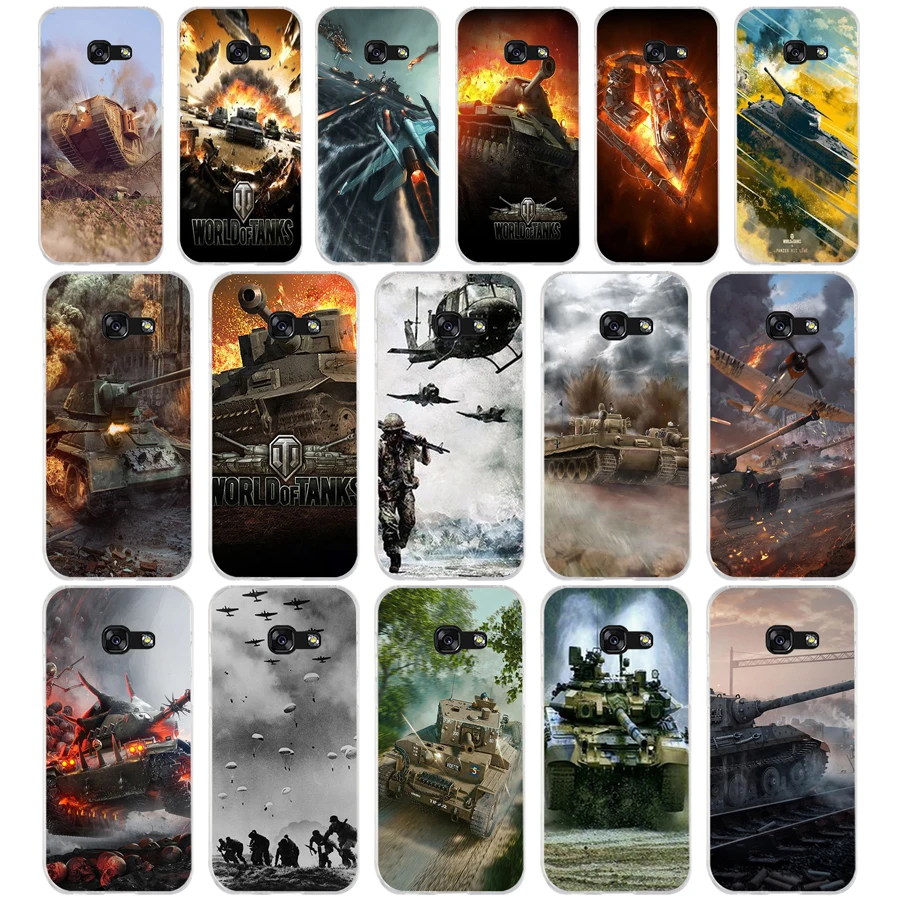 Чехол для телефона 081FG world of tanks Мягкий Силиконовый ТПУ чехол Samsung a3 2016 a5 2017 a6 plus a7 a8
