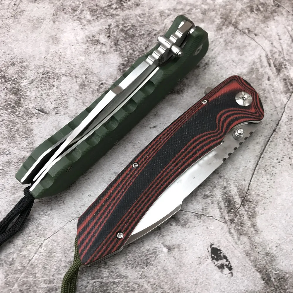 

High Quality D2 Steel Blade Folding Pocket Knife Plastic Handle Tactical and Military Knives Outdoor Survival Edc Utility Knife