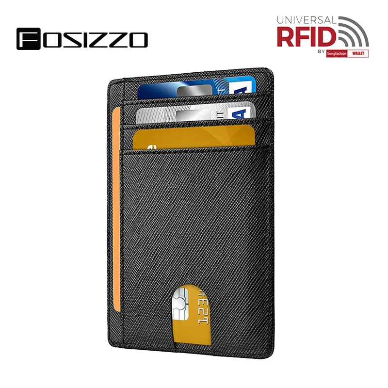 FOSIZZO 2020 Rfid Бумажник Бизнес держатель для карт Id карты бумажник с отделением чехол