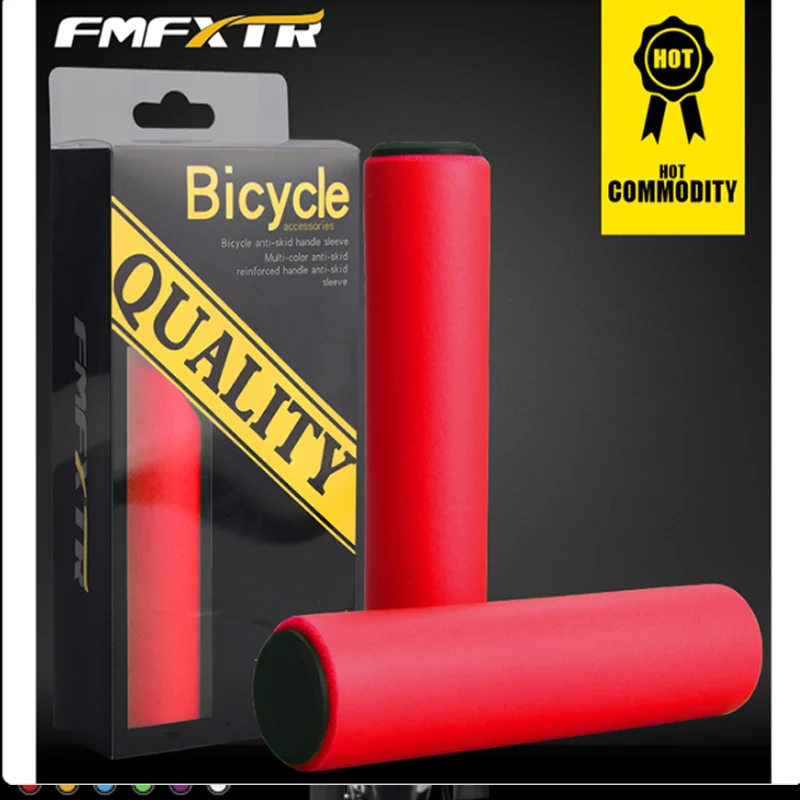 Mountain Bike Silicone Super Ringan Nyaman dan Lembut Spons Anti Slip Sendok Stang Sepeda Grip