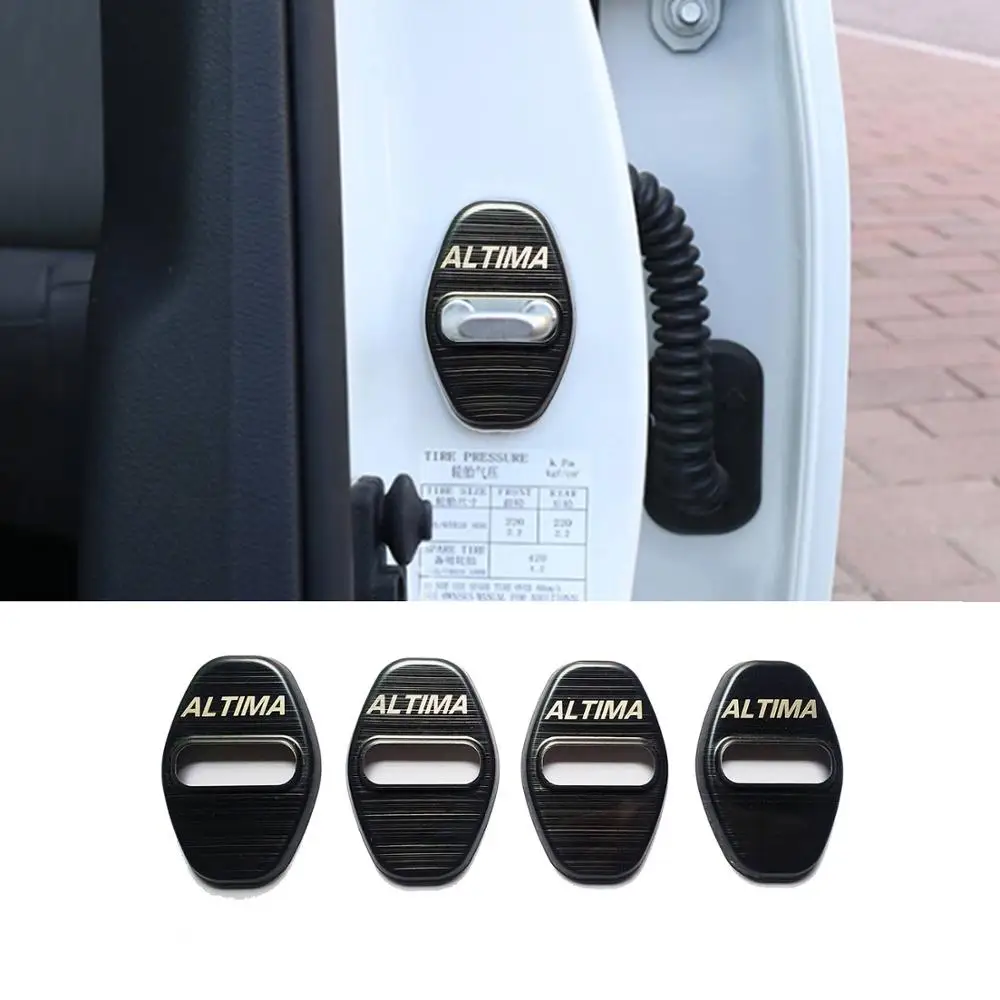 4 шт. Нержавеющая сталь Пряжка дверного замка протектор чехол подходит для Nissan