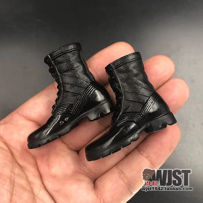 

DML Veyron 1/6 scale American military trend black combat boots shoes hollow for 12 inch action figure