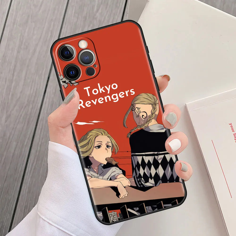 

Back Soft Cover for Apple iPhone 7 11 12 13 Pro XR X XS Max 6 6S 8 Plus 5 5S SE Tpu Matte Phone Case Hot Tokyo Revengers