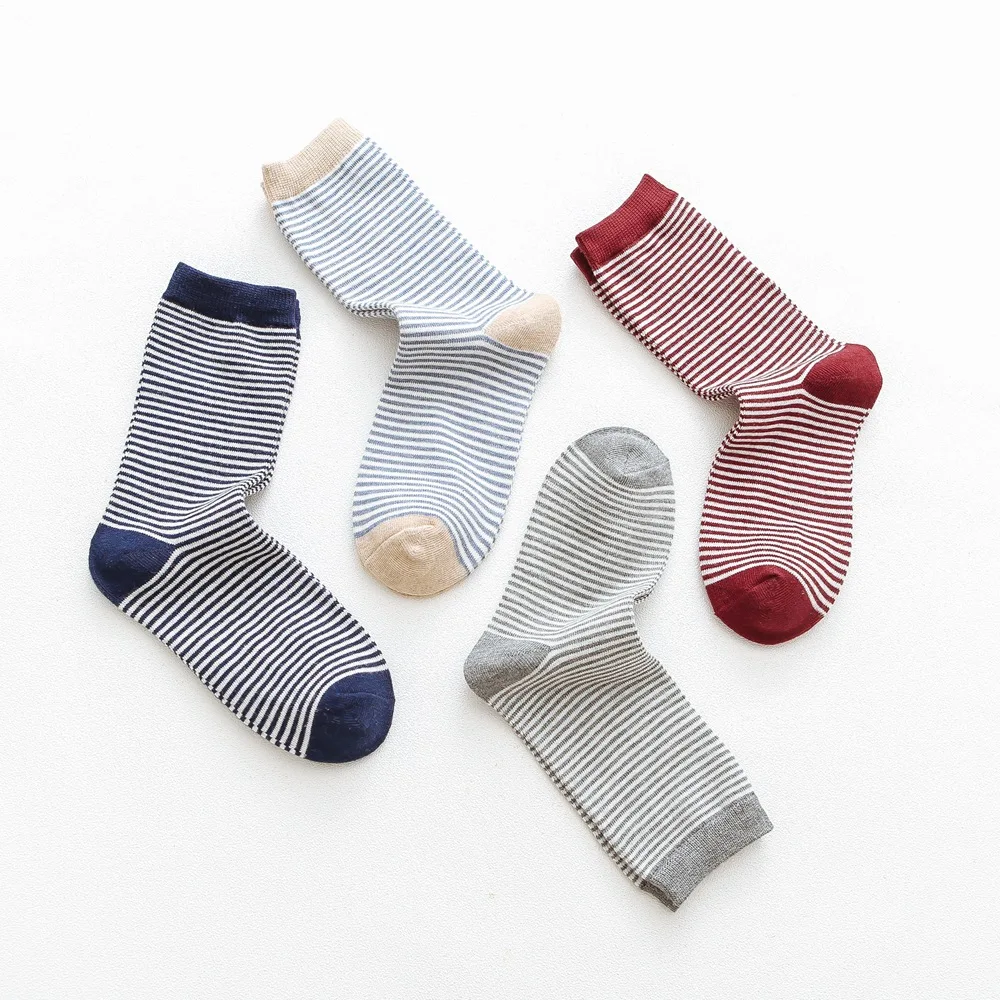 DOIAESKV недавно дизайн для женщин толстые короткие носки в полоску с рисунком