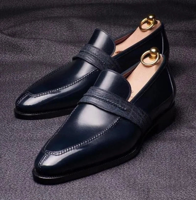 

Men Dress Shoes New Trendy Pu Leather Slip-on Business Loafers Male Casual High Quality Shoes for Men Zapatos de hombre 4KD087