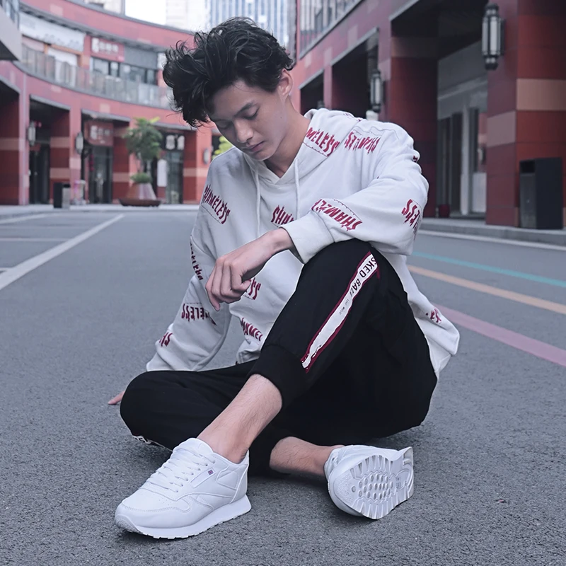 New Simple Brand Men Casual Shoes Lightweight Sneakers Male waterproof PU leather Fashion Zapatillas Footwear Big Szie 35-47