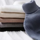 Женский вязаный свитер-водолазка, повседневный мягкий облегающий пуловер с воротником-поло, Осень-зима 2020