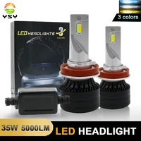 ysy car headlight bulbs h4 h7 led 10000lm h1 h3 h11 h13 880 9005 9006 9004 9007 3 color change 3000k 6000k 12000k auto fog lamps