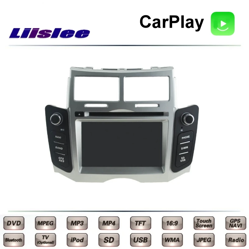 Для TOYOTA Belta Yaris Vitz XP90 2005 ~ 2014 Автомобильный мультимедийный ТВ DVD GPS Радио Carplay